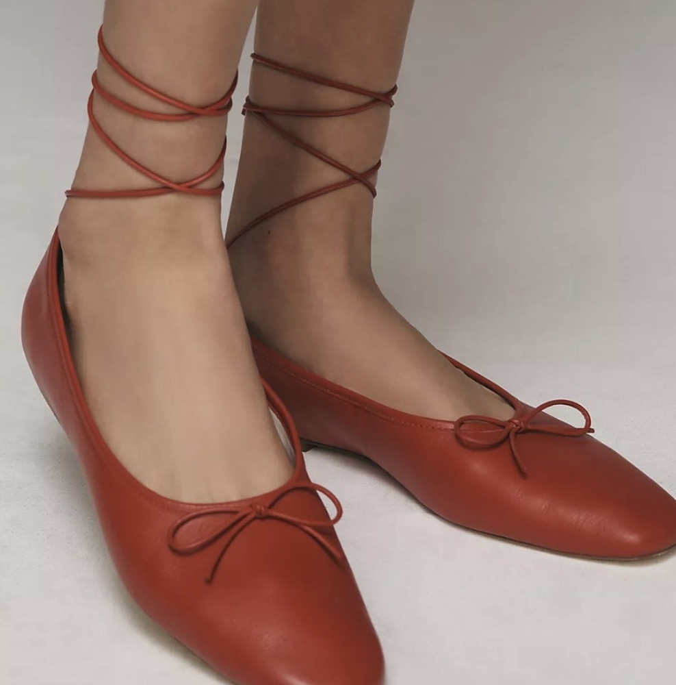 Maeve Tie-Up Ballet Flats